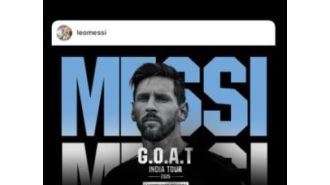 Next month, Messi will be in Hyderabad for his 'GOAT Tour of India'.