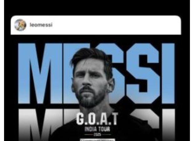 Next month, Messi will be in Hyderabad for his 'GOAT Tour of India'.