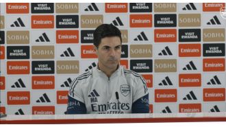 Arteta disagrees with Keane's belief that Arsenal can't win the title, saying they are always aiming to win every competition they enter.