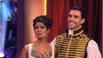 Motsi Mabuse consoles Balvinder Sopal after emotional 'Strictly' routine.