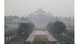 Air quality in Delhi remains low with an AQI of 308.