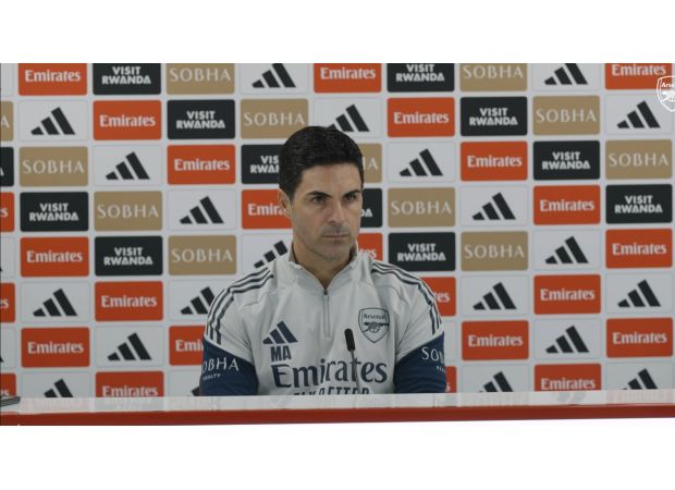 Arteta disagrees with Keane's belief that Arsenal can't win the title, saying they are always aiming to win every competition they enter.