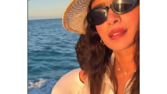 Priyanka Chopra and Nick Jonas enjoy a beach vacation with their daughter Malti.