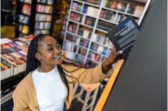 Houston's Reading Room is a groundbreaking library featuring a collection of black art books for visitors to enjoy.