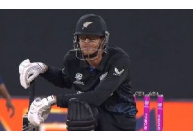 Santner and McConchie help New Zealand reach 169 runs in Super 8s match.