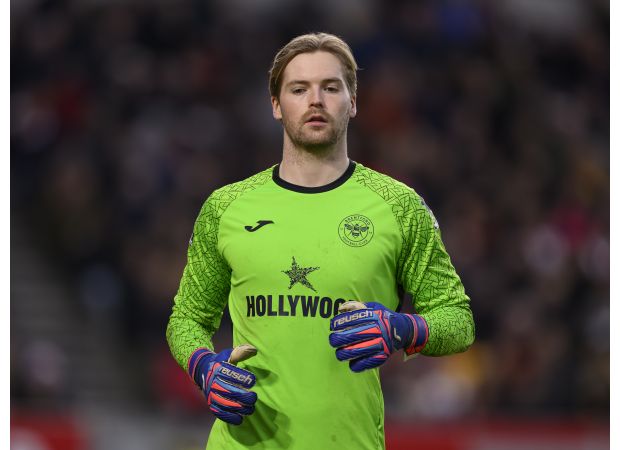 Caoimhin Kelleher is not on Brentford's team against Burnley today.