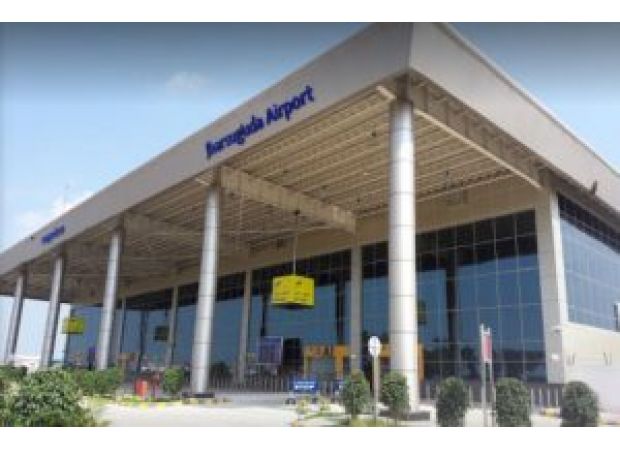 Panic ensues as fire spreads near Jharsuguda airport.