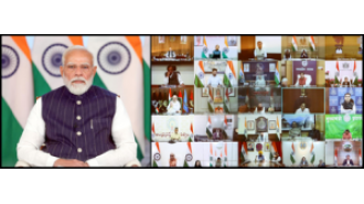 Modi calls on states to work together as a team to address the West Asia crisis.