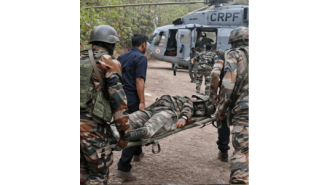 CRPF soldier hurt in explosion while fighting Naxal rebels in Jharkhand.