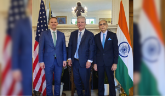 India's representative in America met with US officials to discuss trade negotiations between the two countries.