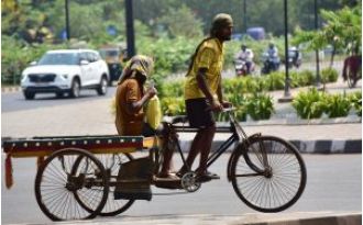 Odisha is experiencing a heatwave with Jharsuguda reaching a high of 43.3 degrees Celsius.
