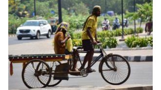 Odisha is experiencing a heatwave with Jharsuguda reaching a high of 43.3 degrees Celsius.