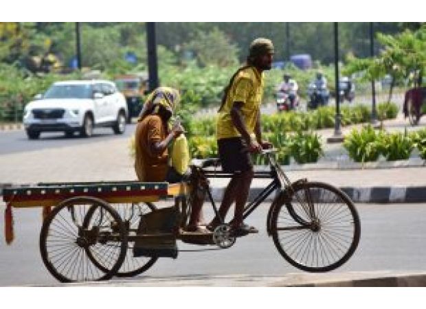 Odisha is experiencing a heatwave with Jharsuguda reaching a high of 43.3 degrees Celsius.