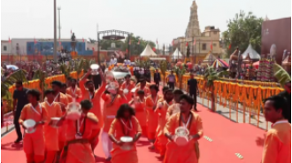 PM Modi received a warm welcome upon his arrival in Somnath for Amrut Mahotsav.