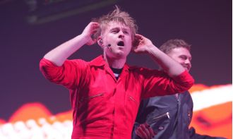 UK's Eurovision representative almost didn't make it due to a dirty diaper.