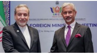 Jaishankar meets with Araghchi to discuss Iran's foreign affairs.
