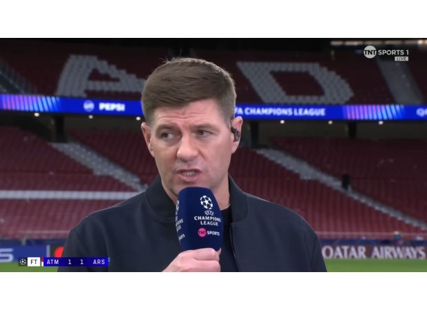 Gerrard picks preferred Champions League team after Arsenal's draw with Atletico Madrid.