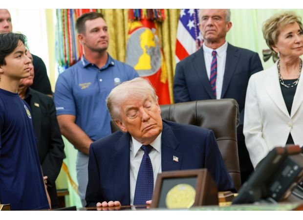 Trump claims he exercises for only one minute every day.