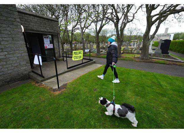 UK's spookiest polling station offers the chance to vote and pay respects to a sports icon's grave.