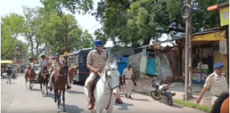 Tight security in Dhar before Hindu 'maha aarti' at Bhojshala complex.