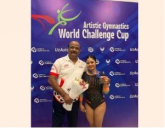 Indian gymnast Pranati Nayak wins silver at international competition.