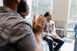 The Atlanta Hawks and Kaiser Permanente join forces to address mental health among black men at State Farm Arena.