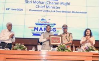 Odisha's CM emphasizes the potential for growth through the seas at a meeting on maritime security.