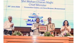 Odisha's CM emphasizes the potential for growth through the seas at a meeting on maritime security.