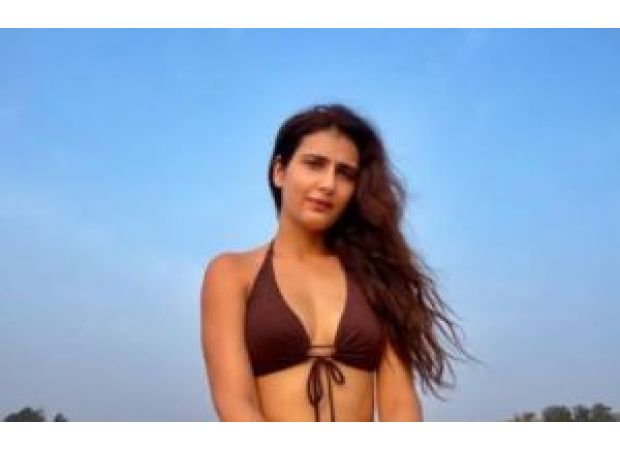 Fatima Sana Shaikh taps into her youthful spirit during filming in the mountains.