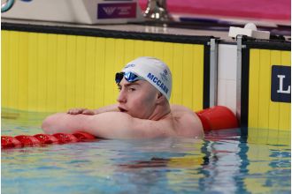 Parents support Sean McCann at Commonwealth Games.