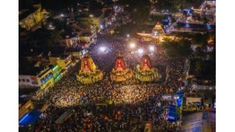 The chariot of Lord Jagannath has restarted its journey in Puri.