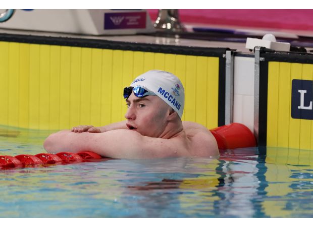 Parents support Sean McCann at Commonwealth Games.