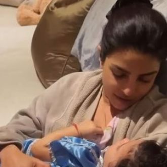 Priyanka Chopra teaches her daughter Malti mantras from Durga Saptashati.