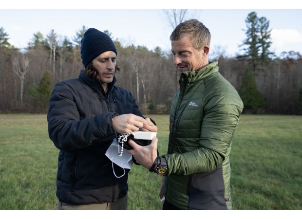 Bear Grylls defends baptising Russell Brand, stating that his religion teaches him to not judge others.