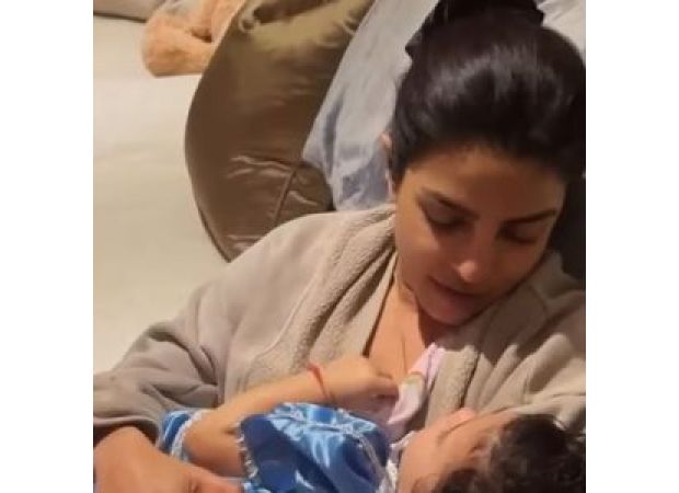 Priyanka Chopra teaches her daughter Malti mantras from Durga Saptashati.