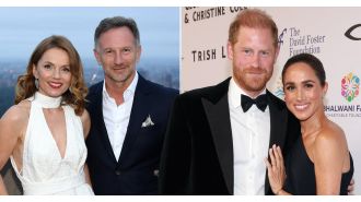 Spice Girls member Geri Horner had a private lunch with the Duke and Duchess of Sussex before their return to the UK.
