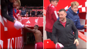 Liverpool fans are angry after a young fan's Alexander Isak jersey was taken from them.