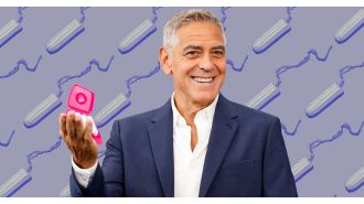 George Clooney is worried about being used for a tampon advertisement after he dies.