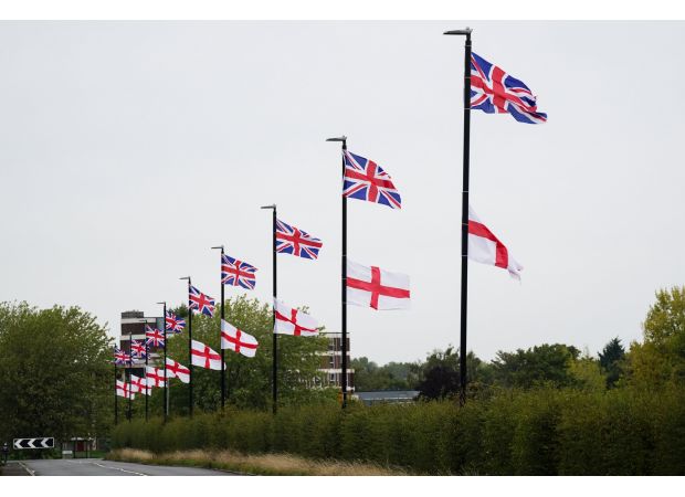Birmingham council to use £2.6 million to take down England flags in streets.