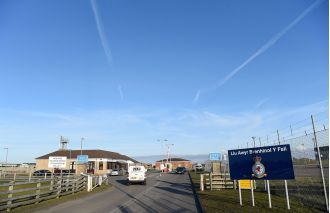 Serious accident as military aircraft crashes during departure in Wales.