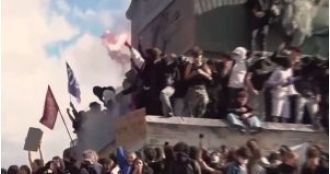 Social unrest is igniting street protests across Europe, from France to Albania.