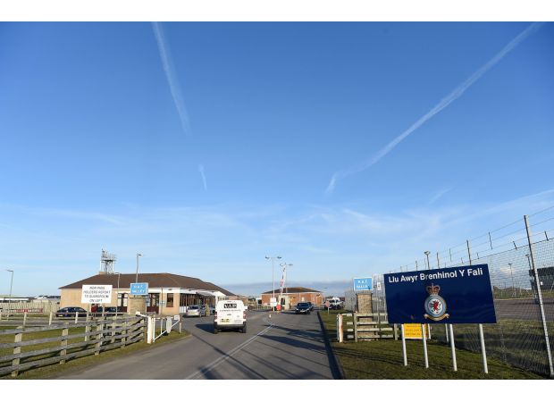 Serious accident as military aircraft crashes during departure in Wales.