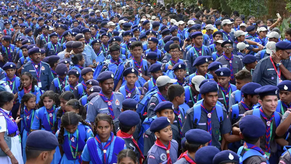 More than 320 students participated in Gana Sudhe by Scouts Guides