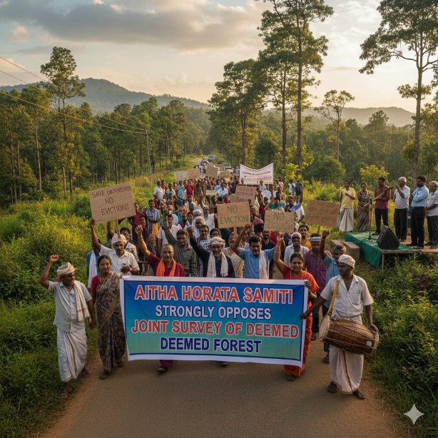 Raitha Horata Samiti opposes joint survey of deemed forest