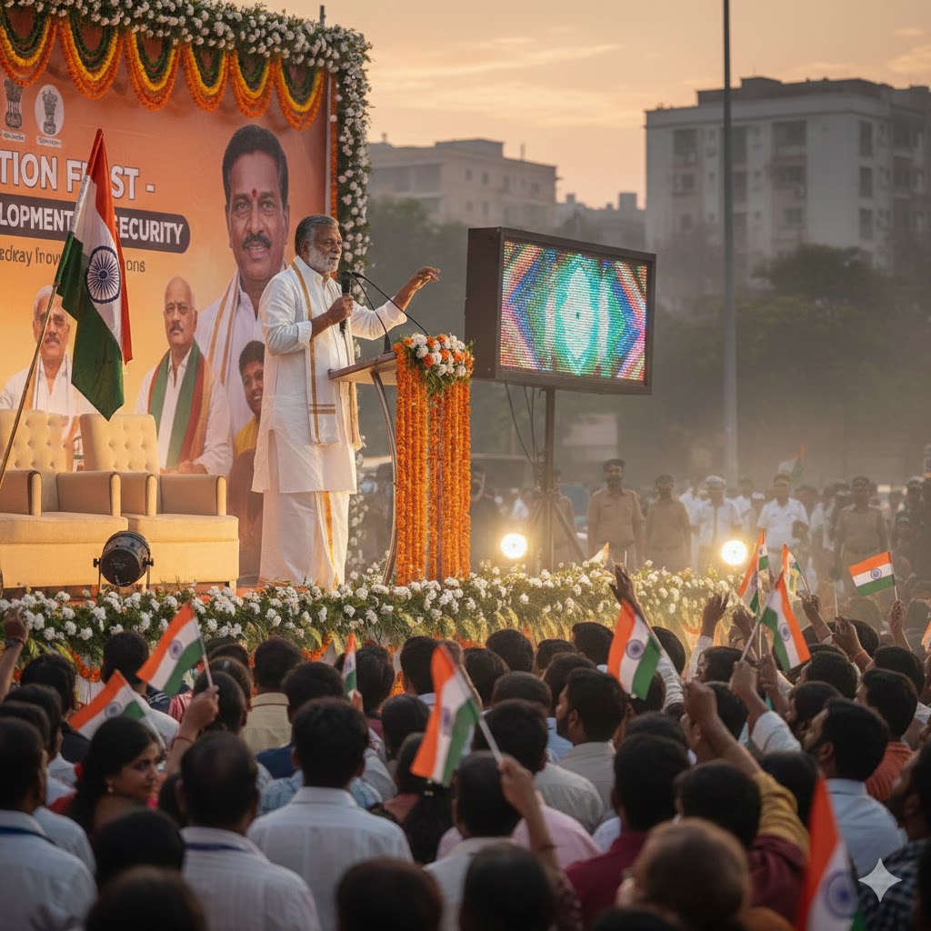 Everyone should work for the development and security of the country, says KK Krishnamurthy