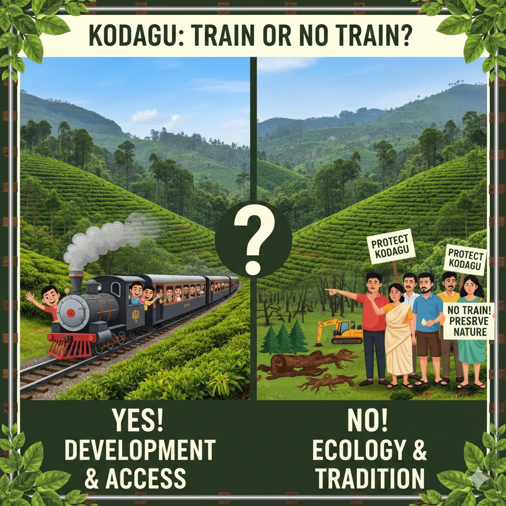 Opinions on whether Kodagu needs a train or not