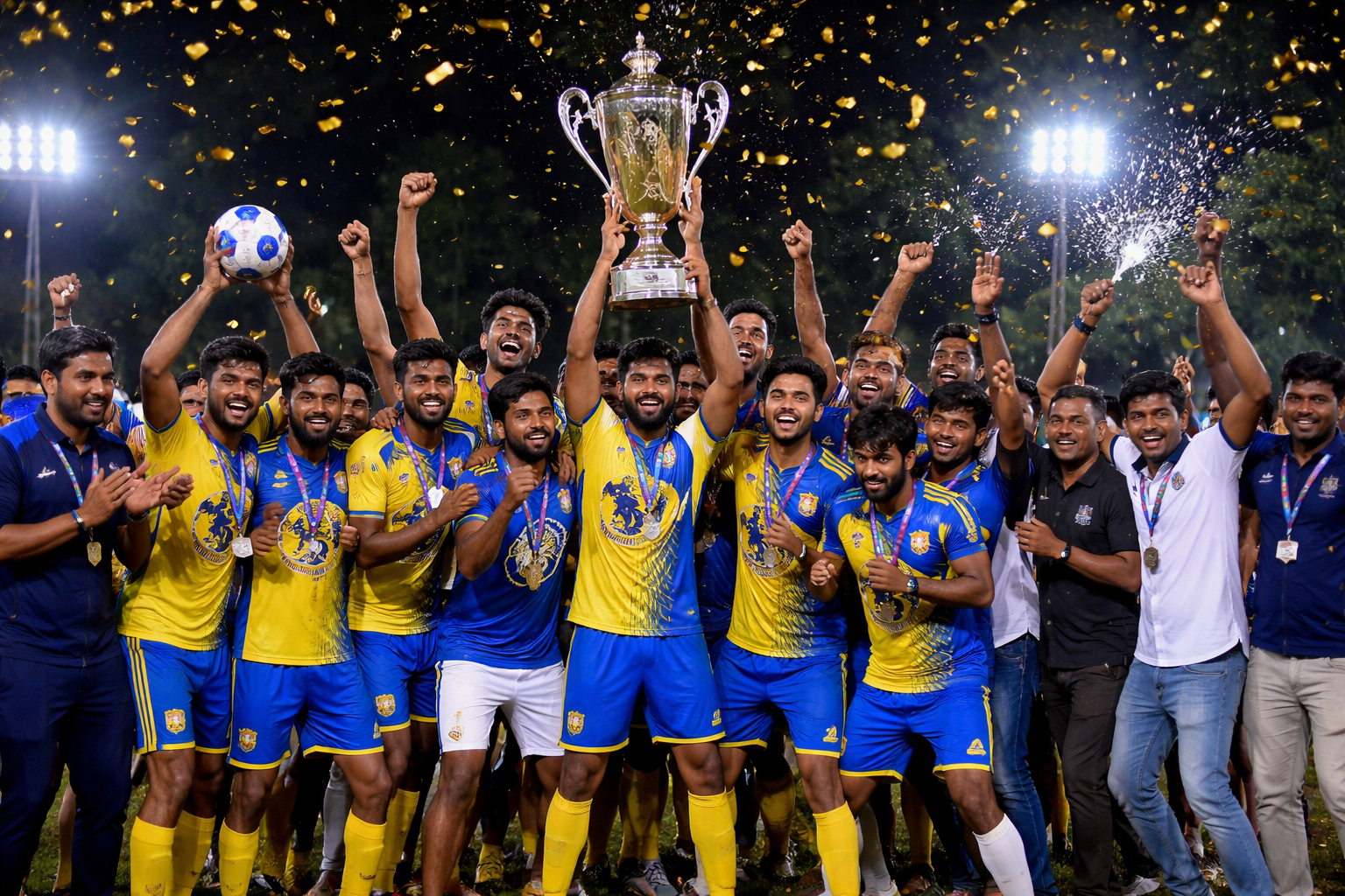 Beatikatte Neelshanth team wins open football cup