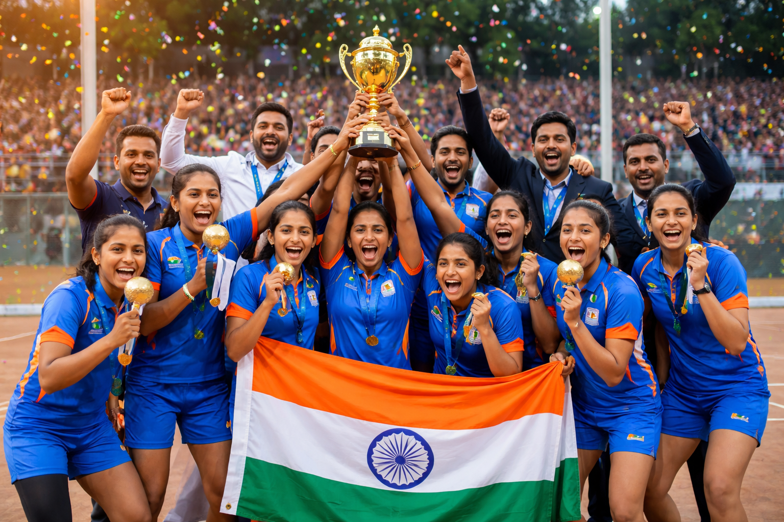 India wins Asian Throwball