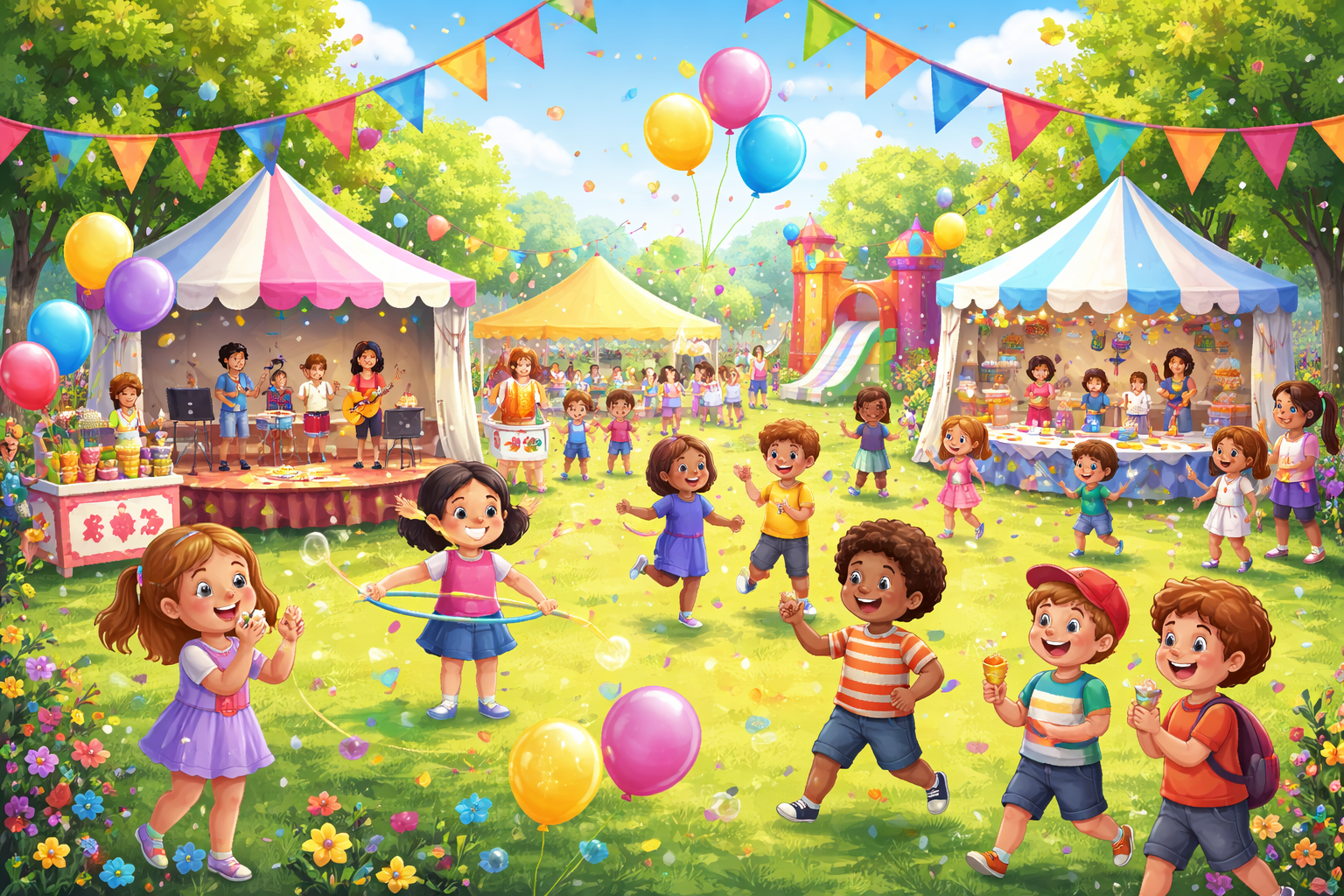 Children's festival at Peraje Kundalpady school