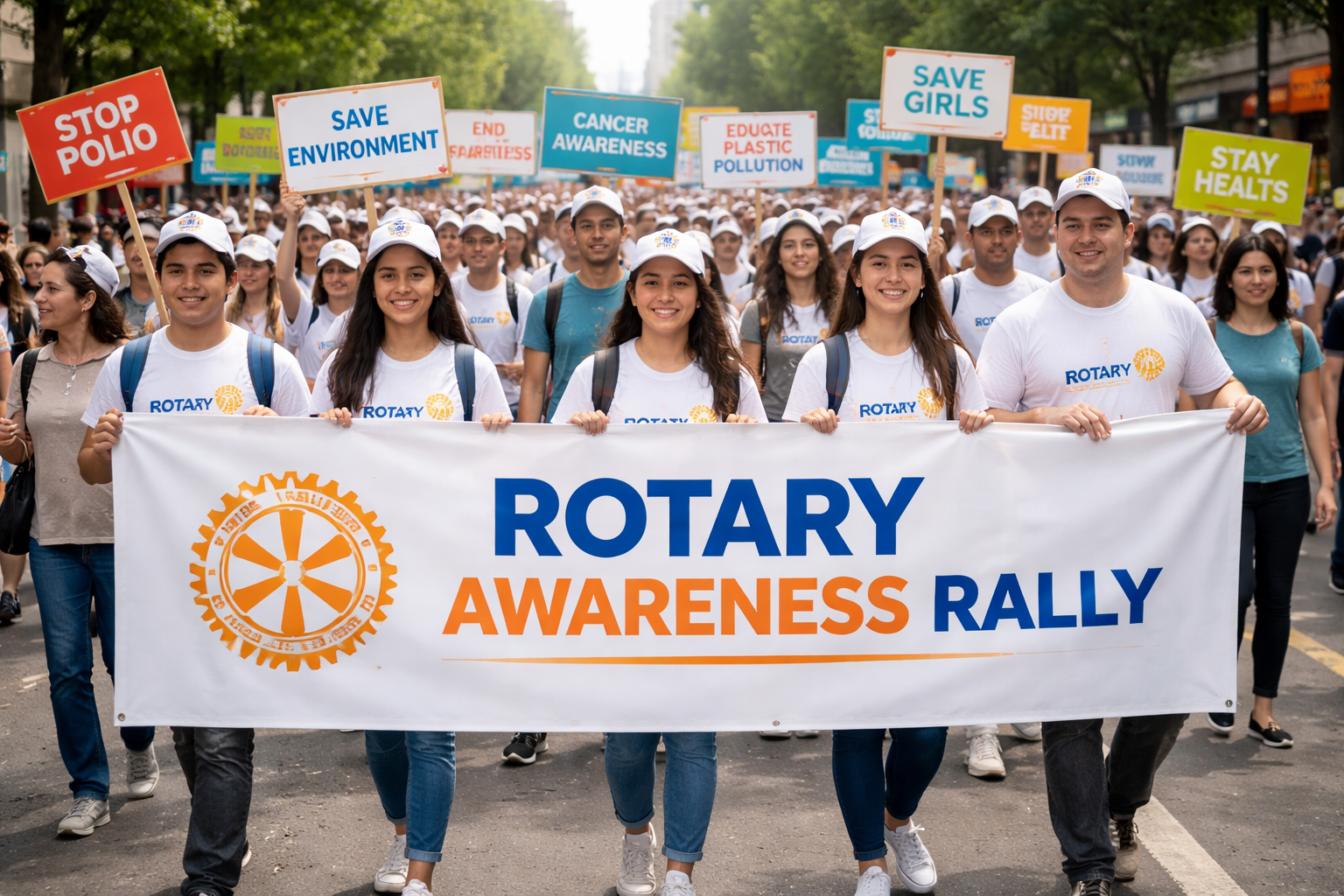 Awareness rally by Rotary